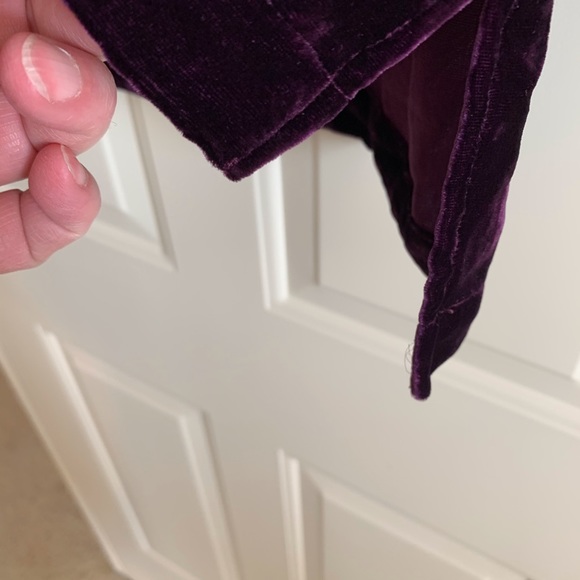 Theory purple crushed velvet high lo tunic size M - Picture 5 of 7
